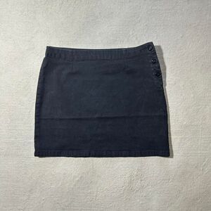 Vintage Rusty Women's 11 Faded Black Midi Skirt